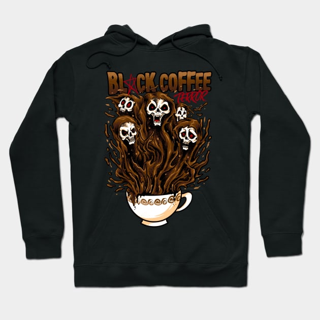 black coffee terror Hoodie by spoilerinc